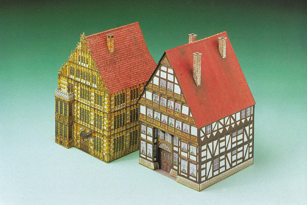 Schreiber-Bogen Häuser aus Hameln 2 Karton - Modellbau