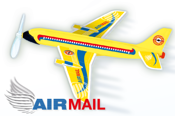 Air Mail Gummimotor-Modell