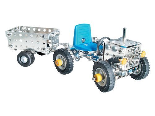 eitech 80 - Metallbaukasten Starter Set Traktor mit Lenkung