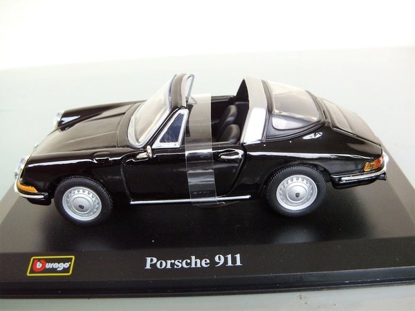 Bburago classic Porsche 911 targa schwarz 1:32