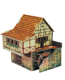 Wassermühle Modellbausatz