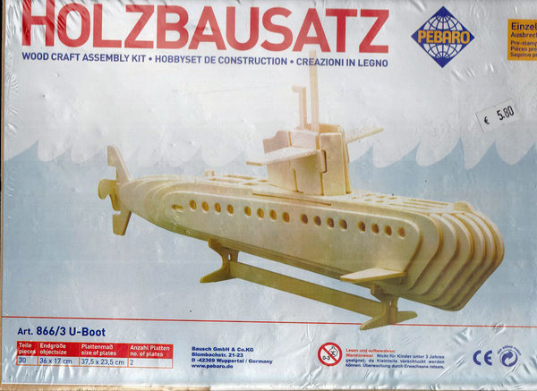 PEBARO Holzbausatz "U-Boot"